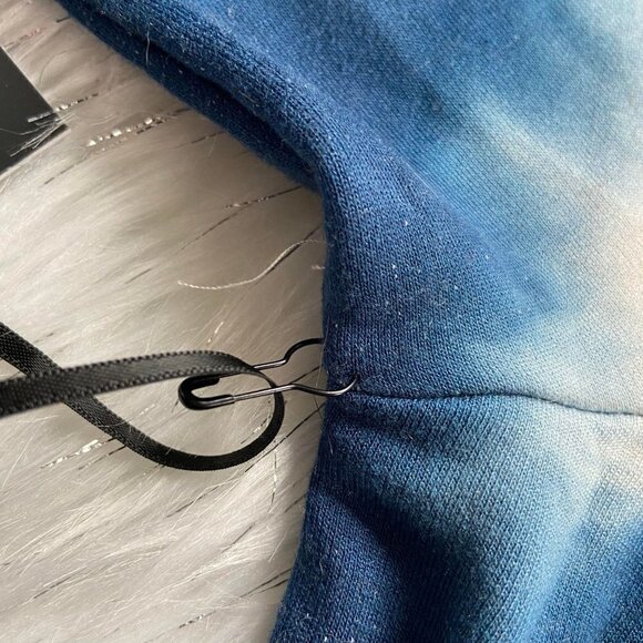 Simply Vera Vera Wang Small Blue Gray Tie Dye Sweatshirt NEW - Picture 8 of 14